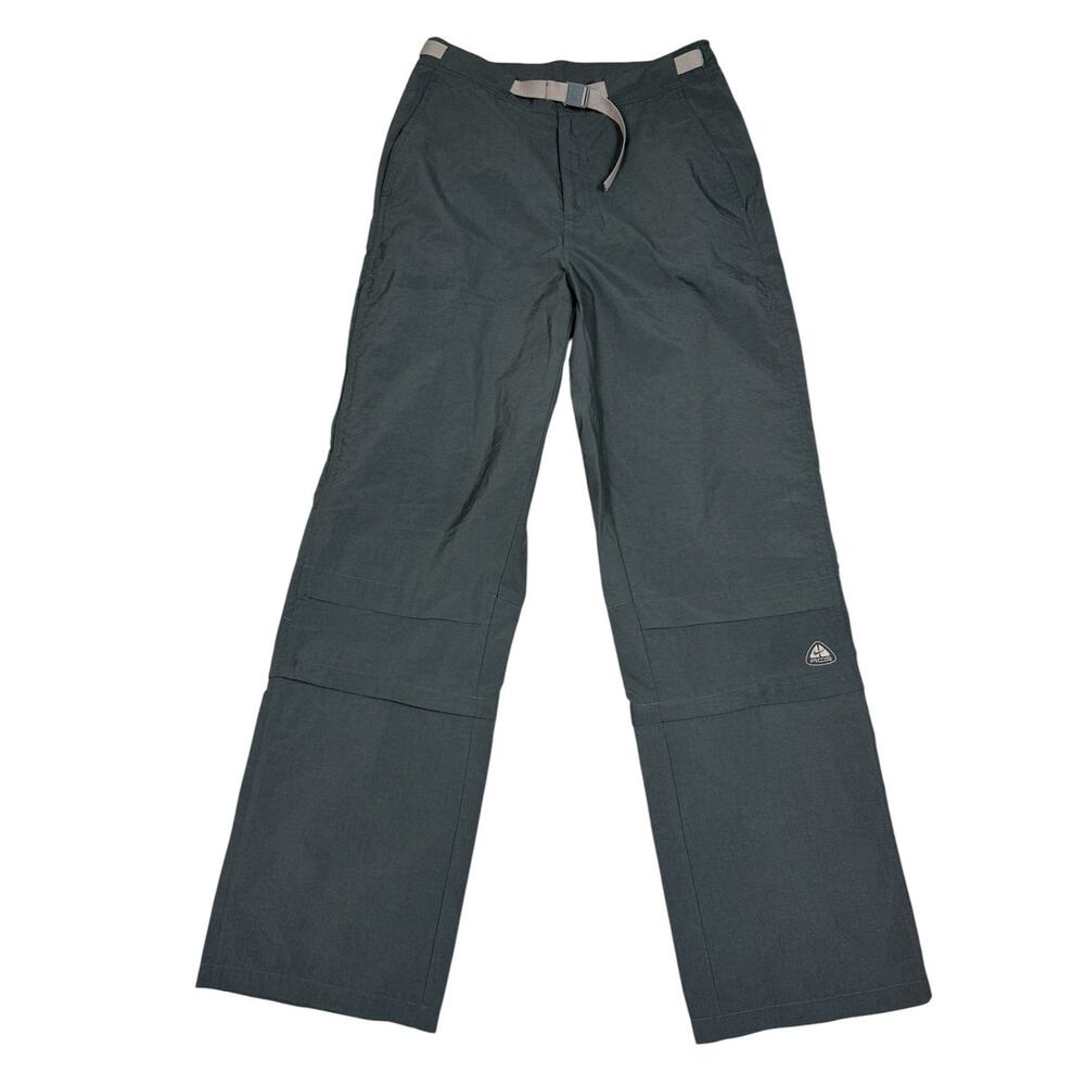 Nike ACG Womens Size S Gray Straight Leg Zip Off Convertible Pants
